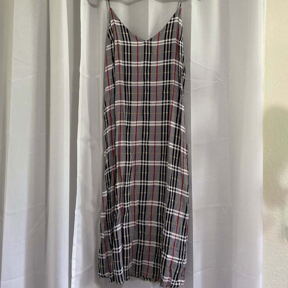 Motel plaid midi dress